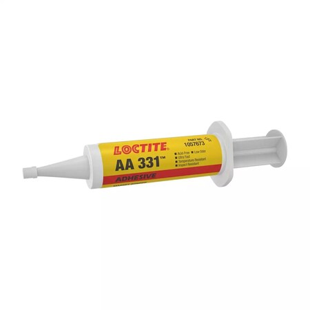 Loctite Acrylic Adhesive, AA 331 Series, Syringe, Not Applicable Mix Ratio 1057673