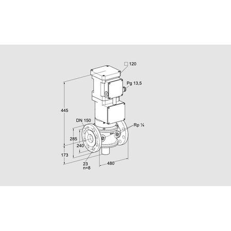 Honeywell Kromschroder VLV, MTR, GAS, VK 150F04ZT5G93S KS85316600