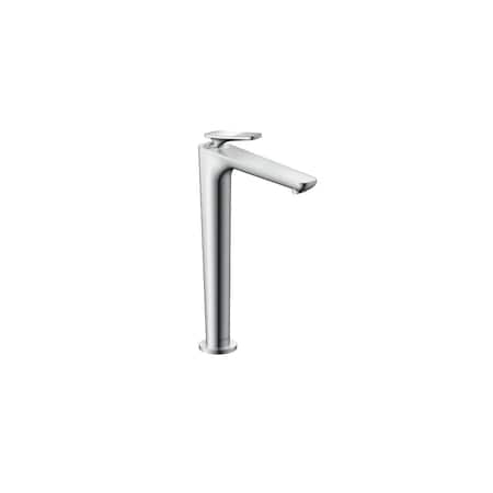 Axor Citterio C Single-Hole Faucet 250 CoolStart with Pop-Up Drain-Cubic Cut, 1.2 GPM in Chrome 49051001