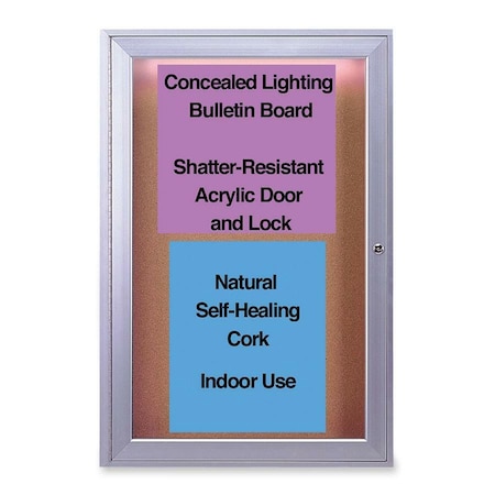 Ghent Message Center 24"H x 36"W, Natural CPA13624K