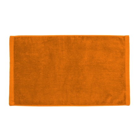 Towelsoft Premium Velour Hand Face Sports Towel 16 inch x26 inch Orange HandTowel-GV1201-ORG