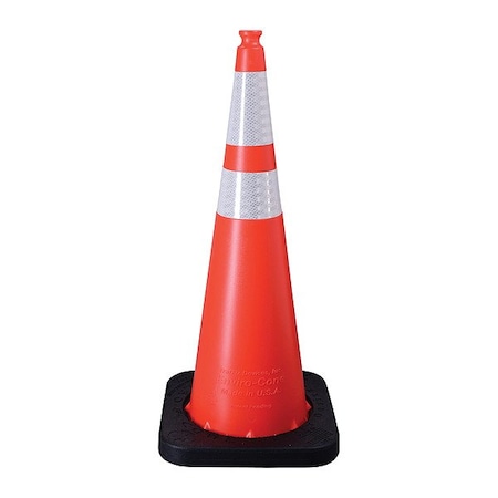 Traffix Devices/Vizcon TrafficCone, Orange, 36inH, Polyethylene 16036-HIWB-12