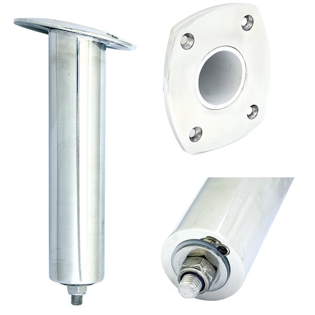 Tigress 4 Hole Swivel Rectangular Head Rod Holder - 15° - 10-1/2in 88524SM