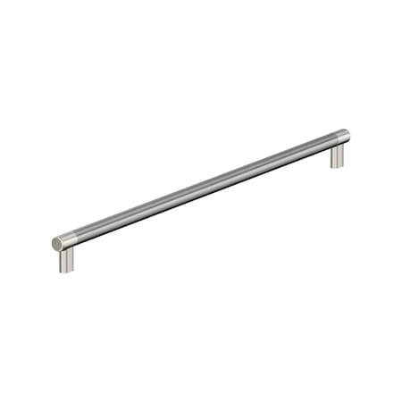 Amerock Esquire 24 inch 610mm Center-to-Center Polished Nickel/Stainless Steel Appliance Pull BP54042PNSS