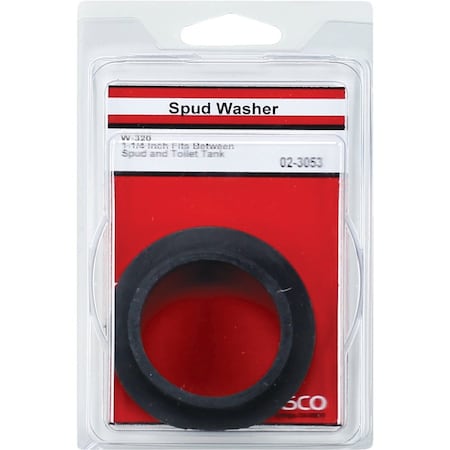 Westlake Pipe & Fittings 1-1/4'' Black Rubber Toilet Spud Flanged Washer 2/1/3053