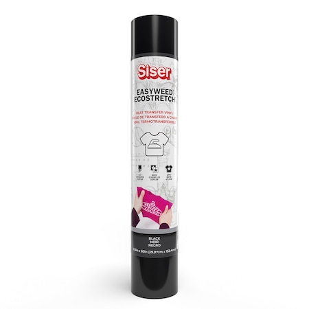 Siser Easyweed Ecostretch HTV Heat Transfer Vinyl, 60in., Black MIECO1186002