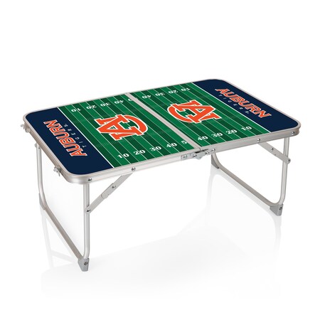 Picnic Time Family Of Brands Auburn Tigers - Concert Table Mini Portable Table, Charcoal Wood Grain 843-00-141-044-0