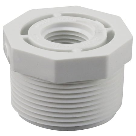 Genova Products LASCO 439209BC Reducing Bushing, 1-1/2 x 1/2 in, MIP x FIP, PVC, SCH 40 Schedule PVC 02112 2800HA