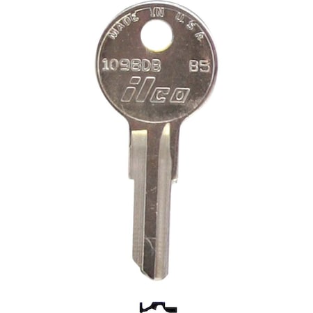Kaba Ilco Briggs B5 Nickel Plated Lawn Mower Key, 1098DB, 10PK AL2830227B