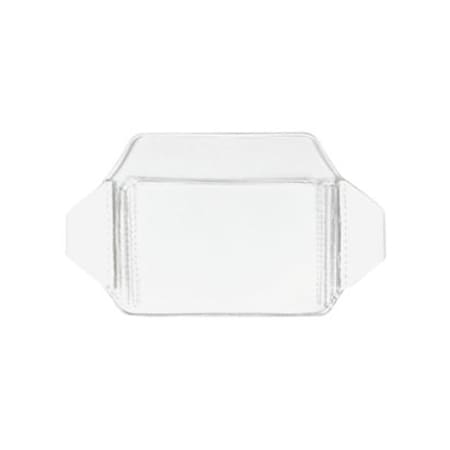 Brady 2 5/8in X 3 7/8in HORIZONTAL BACK-LOADED CLEAR VINYL ARM BAND BADGE HOLDER 1840-7000