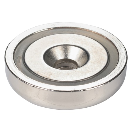 Zoro Select Rare Earth Magnet, Steel NAC010000NBX