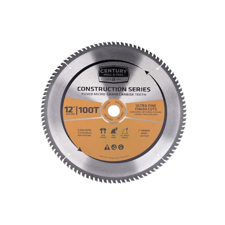 Century Drill & Tool Construction Ultra Smooth Cross Cutting Mitre Saw Blade 10245