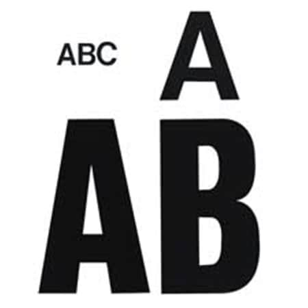 Chartpak Vinyl NumbersLetters 2in. White CHA01056