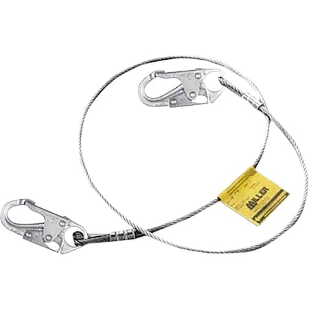 Miller Steel Positioning Cable with Steel Locking Snap Hooks 207LS-Z7/4FTG