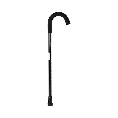 Medline Standard Aluminum Cane, Black, 6PK MDS86415