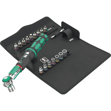 Wera Safe-Torque A 1 SHK Set 1, 1/4 in square head, 2-12 Nm, 20 pieces 5136073001