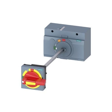 Siemens door mounted rotary operator EMERGENCY OFF IEC IP65 with door interlock 3VA9467-0FK25