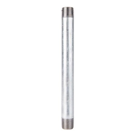 Stz Industries 1/2 in. MIP each X 1/2 in. D MIP Galvanized Steel 8 in. L Nipple 303U12X8