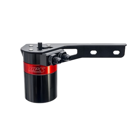 Hps Performance Billet Aluminum Oil Catch Can Kit, Red,  860-015