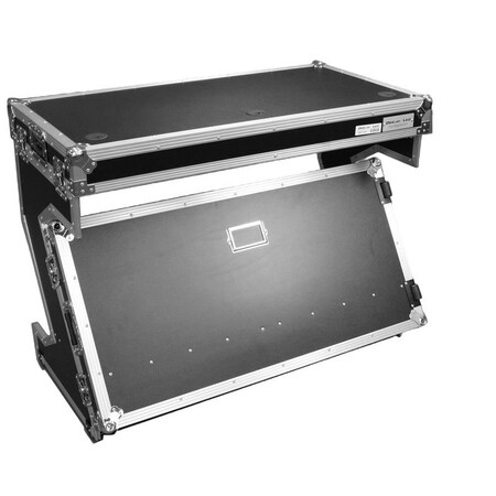Deejay Led Stackable Folding DJ Table w/unique look and bottom storage shelf TBHZTABLE