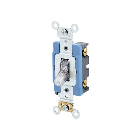 Leviton Toggle Switch, 15 Amp, 120 Volt, Clear 1201-LHC
