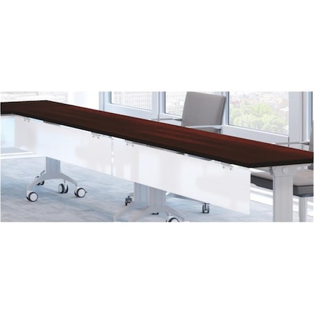 Kd 59 in. Table Top Acrylite Modesty Panel, Frost KD3763377