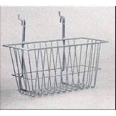 Ceo RackEm Racks  12 in. H x 6 in. W x 6 in. D Wire Basket - White CE2588063