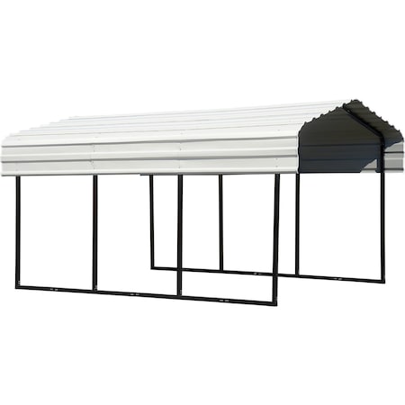 Arrow 10 x 15 x 7 ft Eggshell Carport CPH101507
