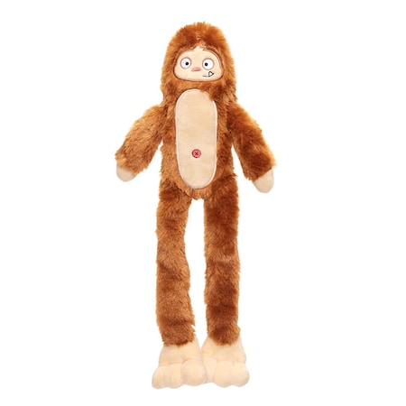 Bark Brown/Tan Hairy Henderson Dog Toy Medium 1 pk 214506