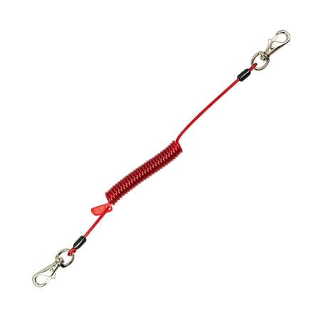 Gripps Coil Tether Single-Action, Carton, 200PK H01068-200