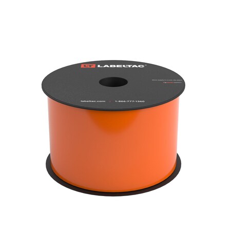Labeltac LabelTac 4 and Pro Model High Performance 10-Year Vinyl Supply 3in x 150ft, Orange LT306HP