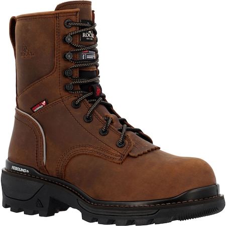 Rocky RAMS HORN, Men's Work Boot, 13 W, 6 in Height, Crazy Horse RKK0478