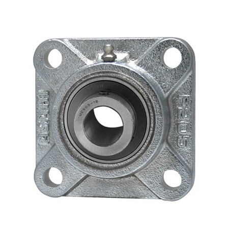 Ami Bearings SINGLE ROW BALL BEARING - 2-3/16in MEDIUM SET SCREW NICKEL 4-BOLT FLANGE UCFX11-35NP