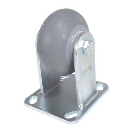 Vestil Thermoplastic Rubber Rigid Caster 4 In. Diameter x 2 In. Width 485 Lb. Capacity Light Gray CST-VE-4X2TPR-R