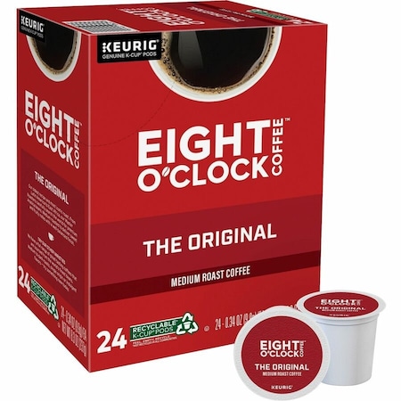 Eight Oclock Eight O'Clock K-Cup Original Coffee, Compatible with Keurig Brewer, Medium, K-Cup, Original, 4PK 5000356156