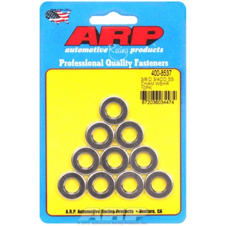 Arp 4008537 0.37 ID x 0.75 in. OD Stainless Steel Purpose Washers, Polished A14-4008537