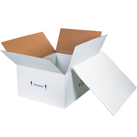 Non-Branded 30 1/4 in x 14 1/2 in x Insulated Shipping Box, Kraft, EPS/Corrugated Cardboard 281C
