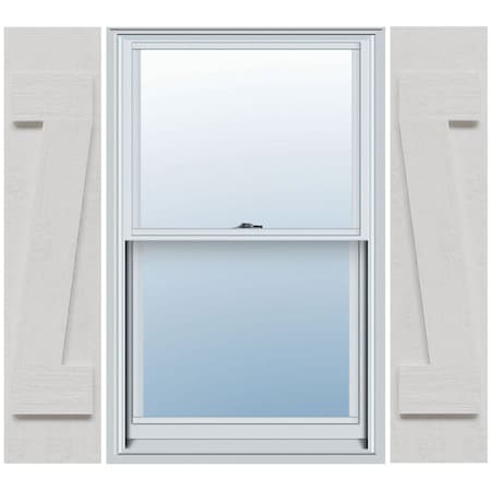 Ekena Millwork Timberthane Faux Rustic Two Board Joined Board-n-Batten Faux Wood Shutters w/Z-Board, 10 3/4"Wx42"H FBJ06Z11X042RUF