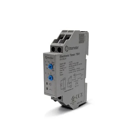 Trumeter Timer Switch Relay, 12V DC, ON-Delay, 1 C/O TS01