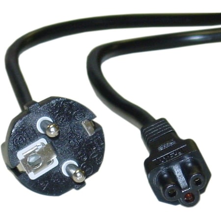 Cable Wholesale European Notebook/Laptop Power Cord, Europlug or CE 7/7 to C5, Polarized, VDE Approved, 6 foot 10W1-15306