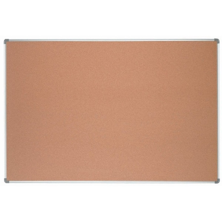 Aarco Natural Cork Bulletin Board w/ Euroframe Design 48"x72" ER4872