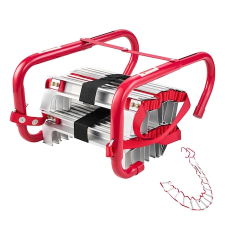Vevor Fire Escape Ladder 2-Story 13FT Retractable Emergency Safety Fire Ladder YD5-1-4.5A