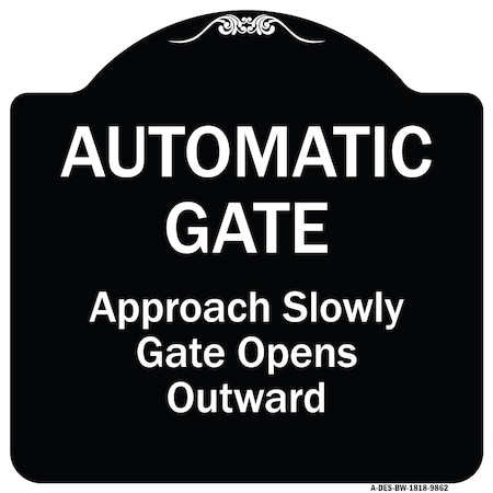 Signmission Black & White, 18 Inch x 18 Inch, Heavy Gauge Aluminum A-DES-BW-1818-9862