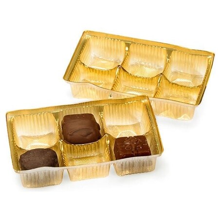 Nashville Wraps Gold Candy Trays, 5 x 2 3/4 x 1, 100PK SLB14M
