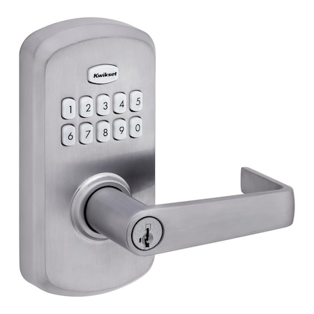 Kwikset Keypad Keyed Entry Locks Electronic Deadbolt Satin Chrome 955KNL-26DS