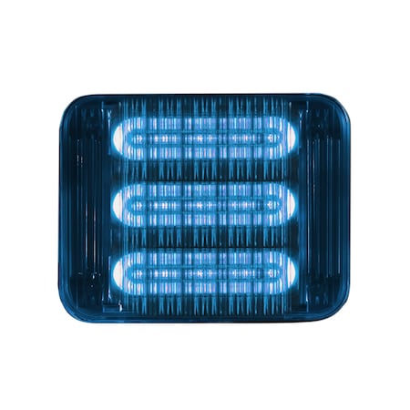 Code 3 LED PrizmIi, Colord Lens, Blue, REF12, 7"X9" 7912B-75
