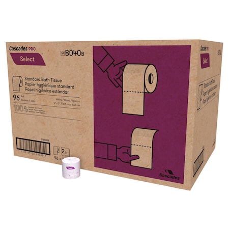 Cascades Pro Select Standard Bath Tissue 4in X, PK96 B040