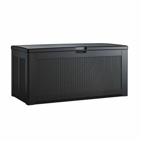 Rubbermaid DeckBox, Resin, Charcoal, 55 -1/2 in L 2193949