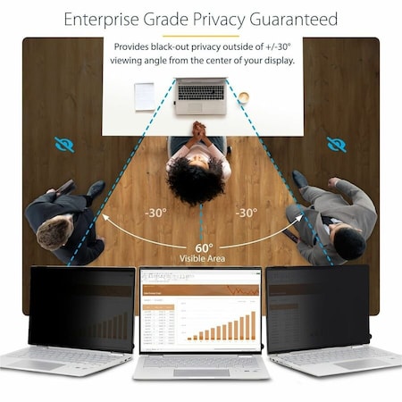 Startech.Com 13.5-INCH 3:2 TOUCH PRIVACY SCREEN, ANTI-GLARE BLUE LIGHT FILTER, LAPTOP MONITOR SCREEN 135CT-PRIVACY-SCREEN