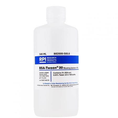 Rpi BSA-Tween 20 Blocking Solution in TBS, 500 Milliliters B82000-500.0